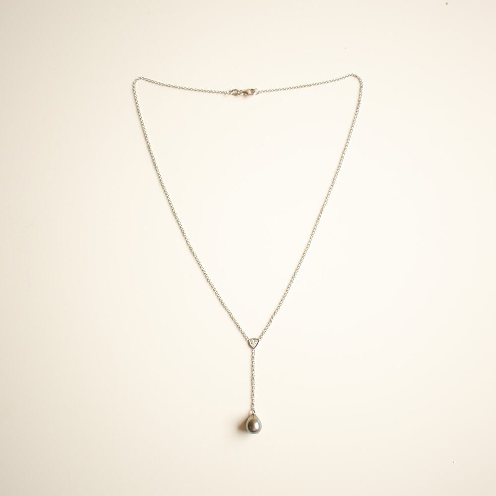 Pearl and Diamonds 18k Gold Necklace